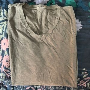 Buck Mason Venice Green V Neck T Shirt Men’s L